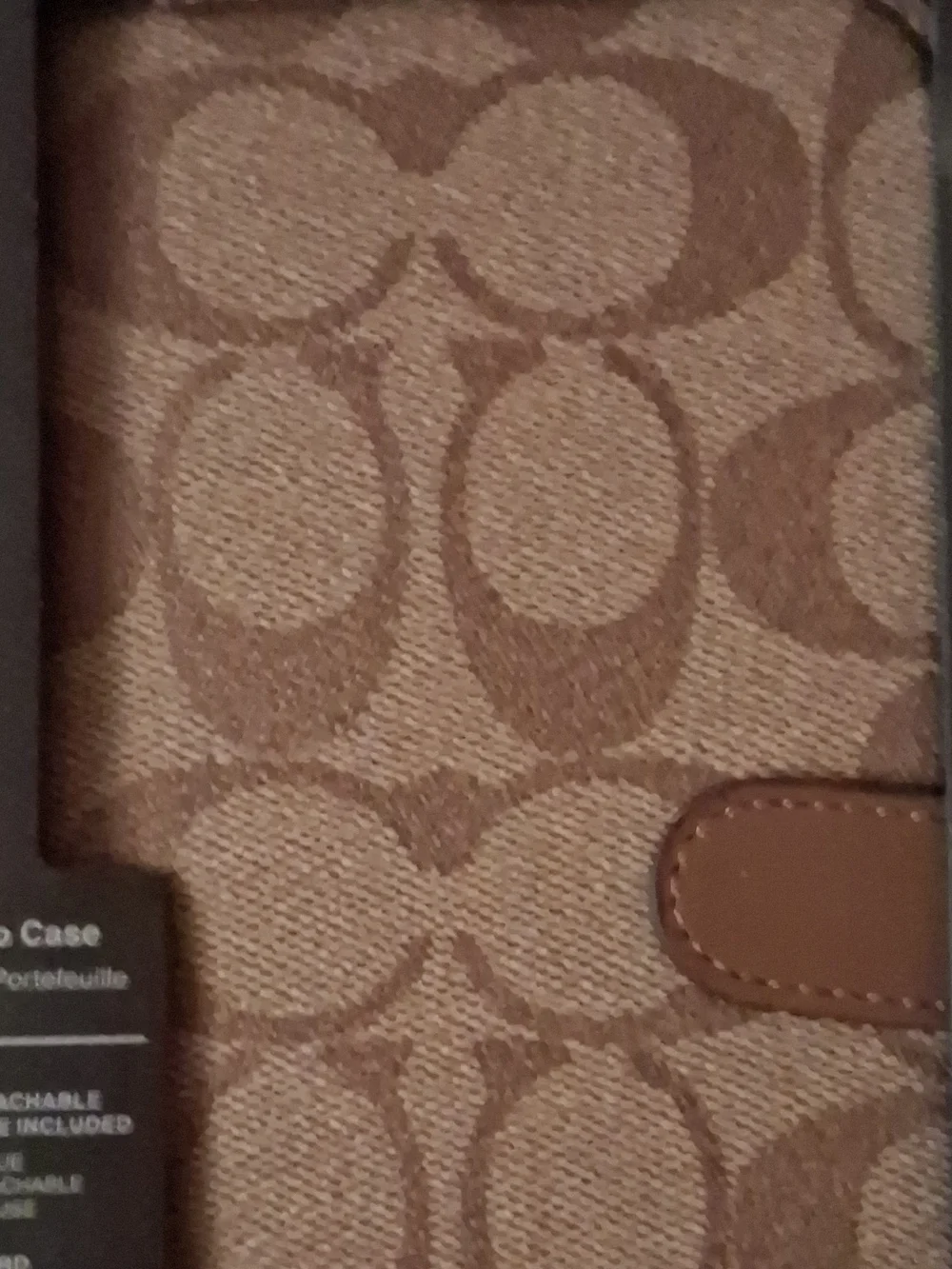 15 pro max Coach Men's Signature Canvas Folio in Brown